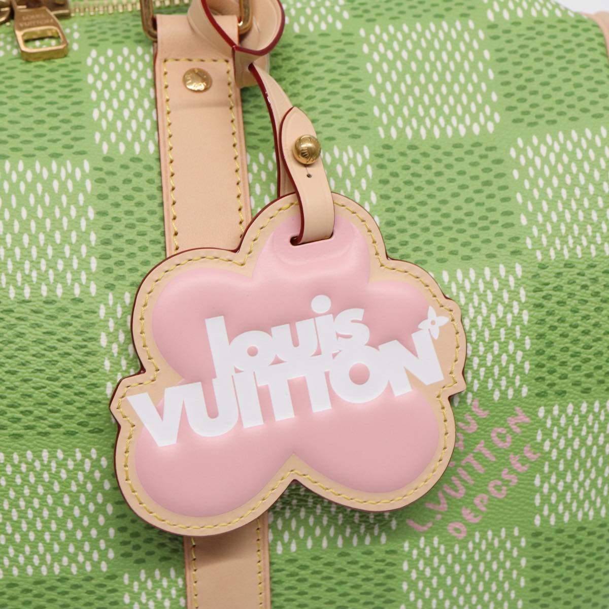 Louis Vuitton Speedy Bandoulière 35 Green Canvas Handbag