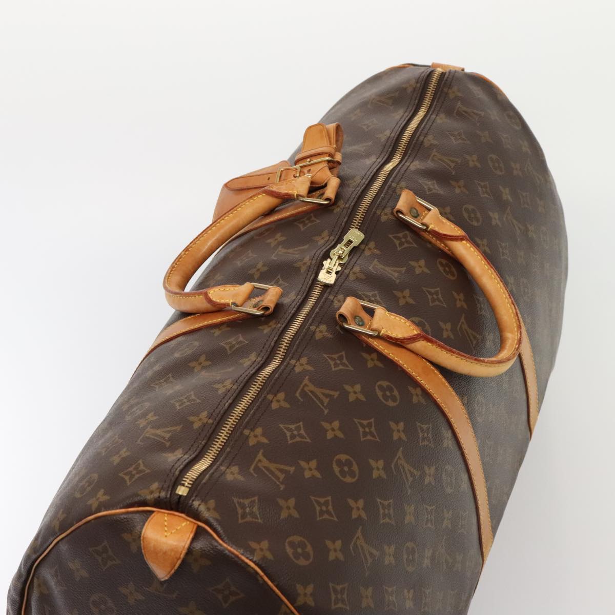 Louis Vuitton Keepall 60 Brown Canvas Travel Bag