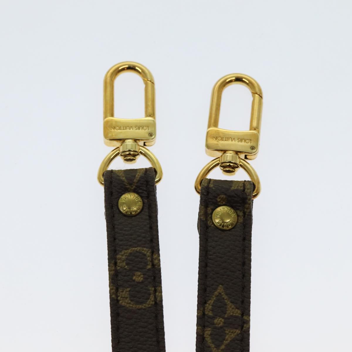 Louis Vuitton Shoulder Strap Brown Canvas Bag Jewelry