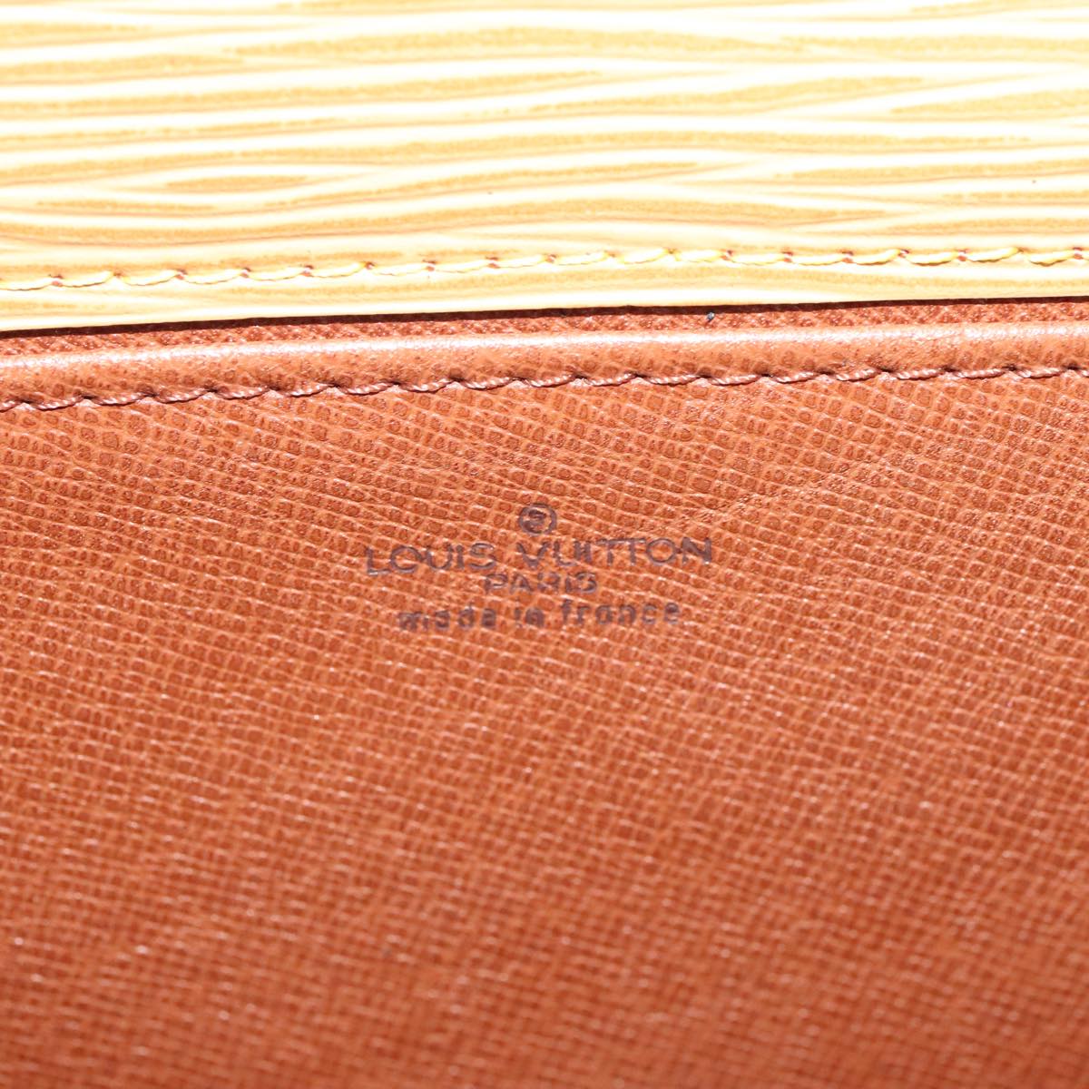 Louis Vuitton Jena Beige Leather Clutch Bag