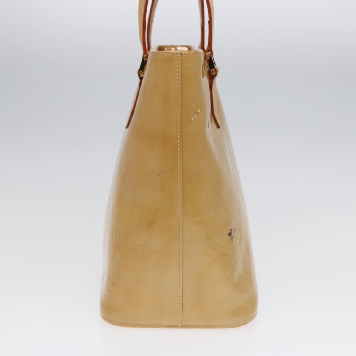 Louis Vuitton Houston Beige Patent Leather Handbag