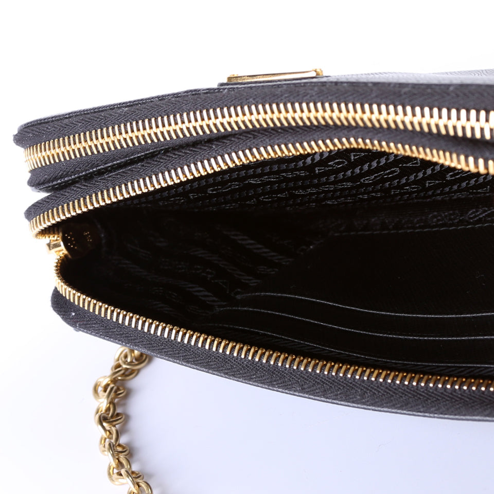 1DH010 Saffiano Double Zip WOC