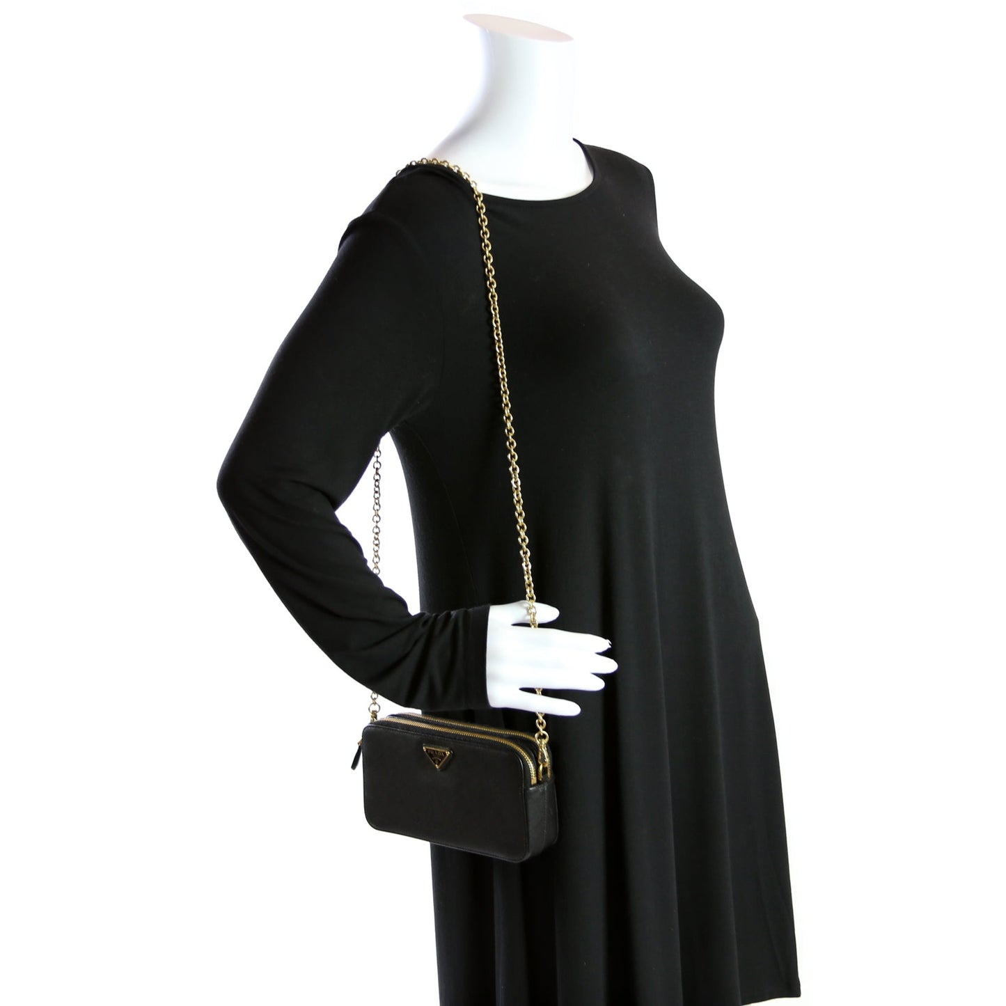 1DH010 Saffiano Double Zip WOC