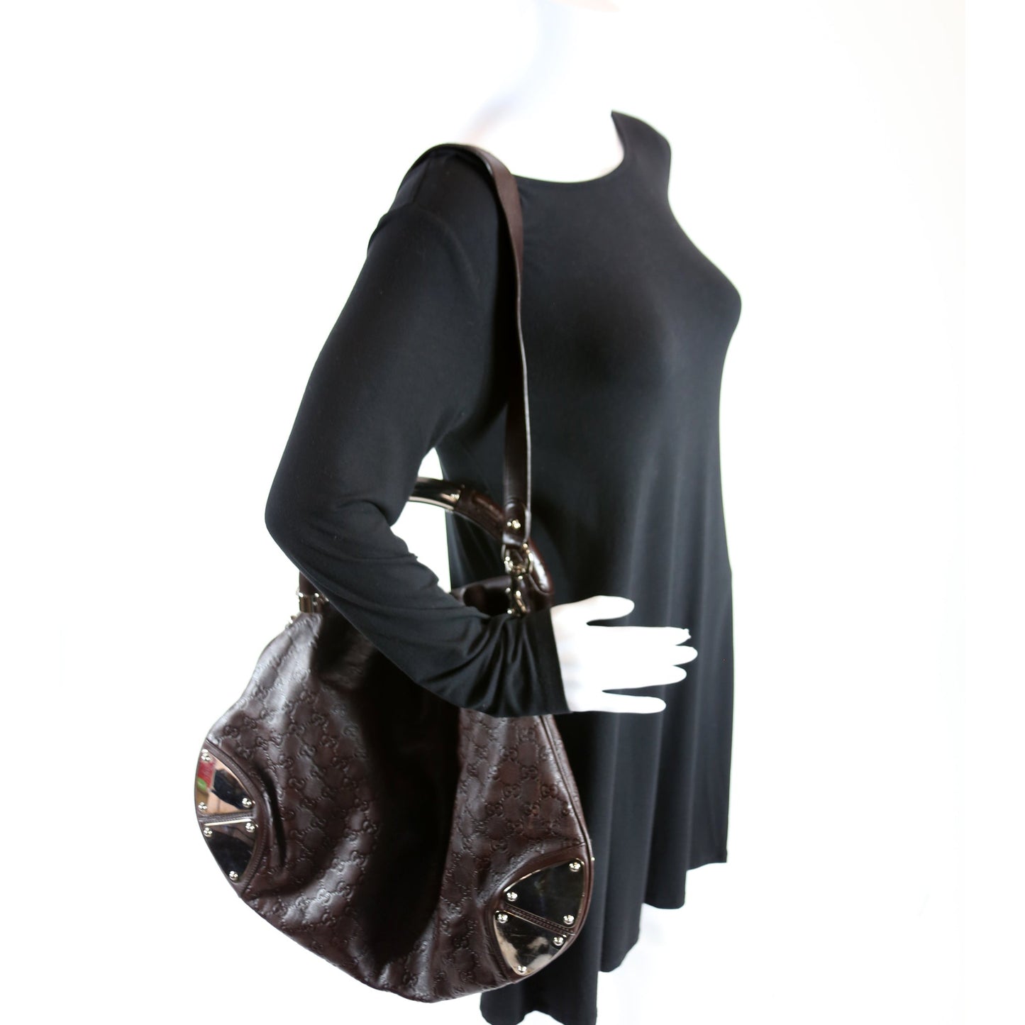 177088 Guccissima Indy Top Handle Hobo