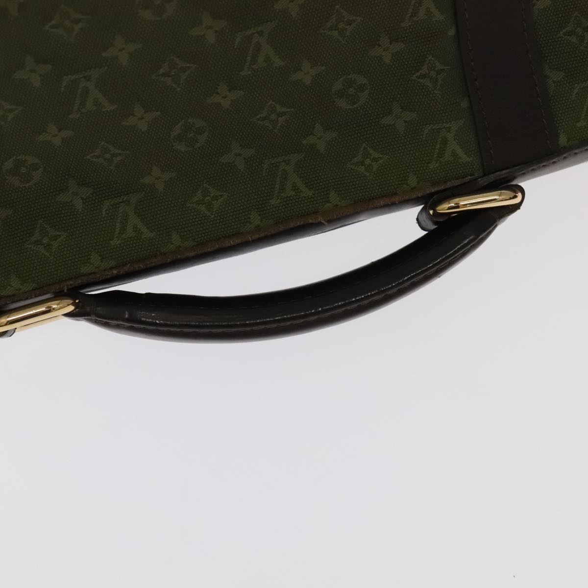Louis Vuitton Denise Khaki Canvas Shoulder Bag