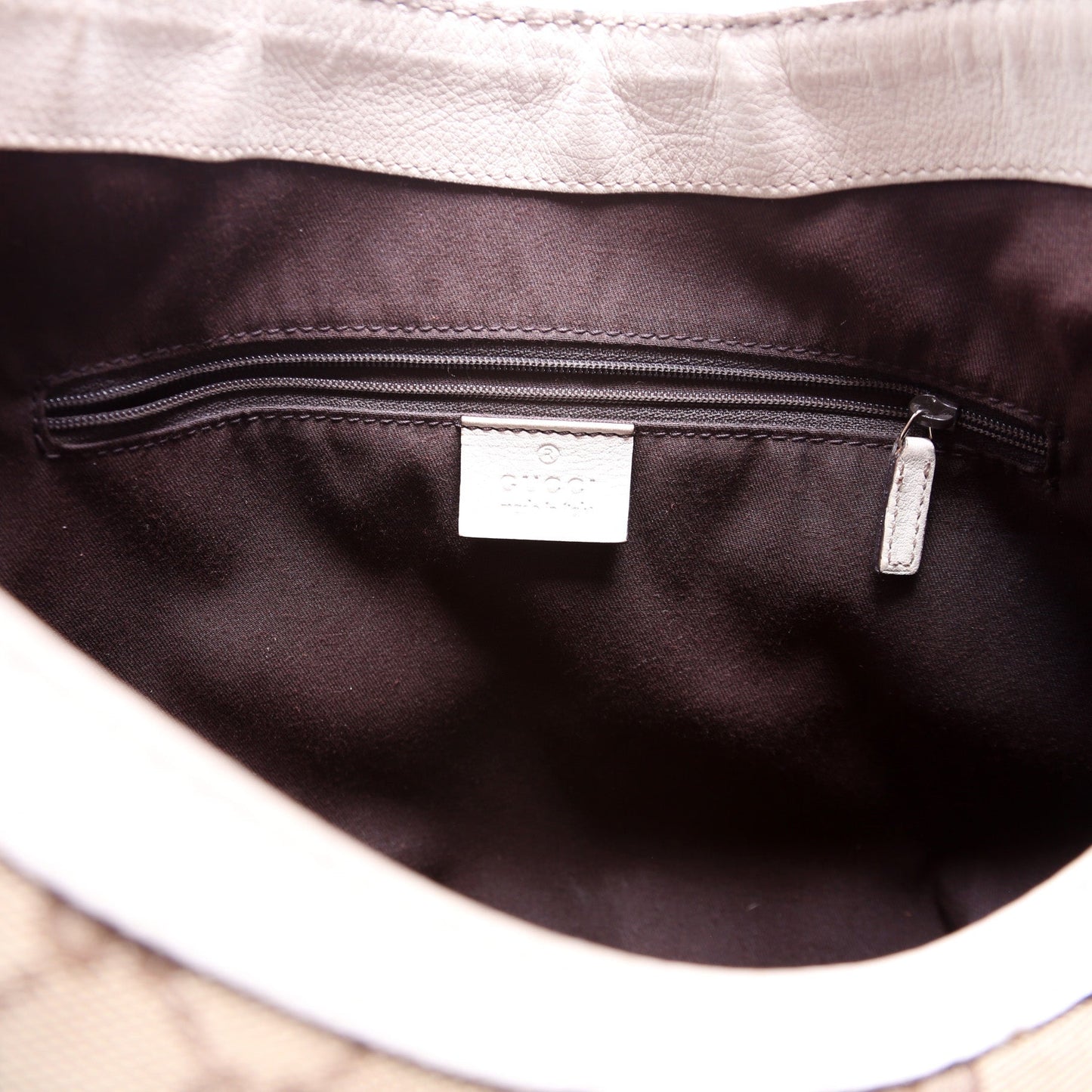 233604 GG Canvas New Ladies Web Large Hobo