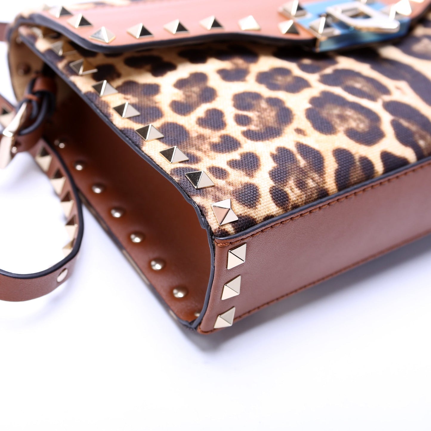 Rockstud Canvas Medium Fliplock Crossbody