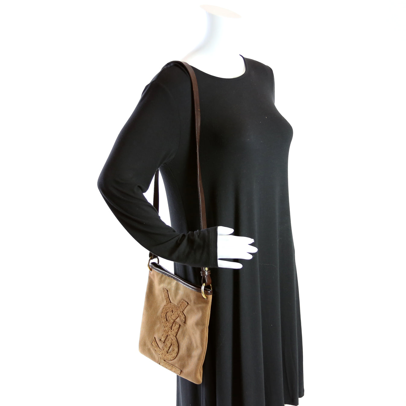 Logo YSL Canvas Crossbody