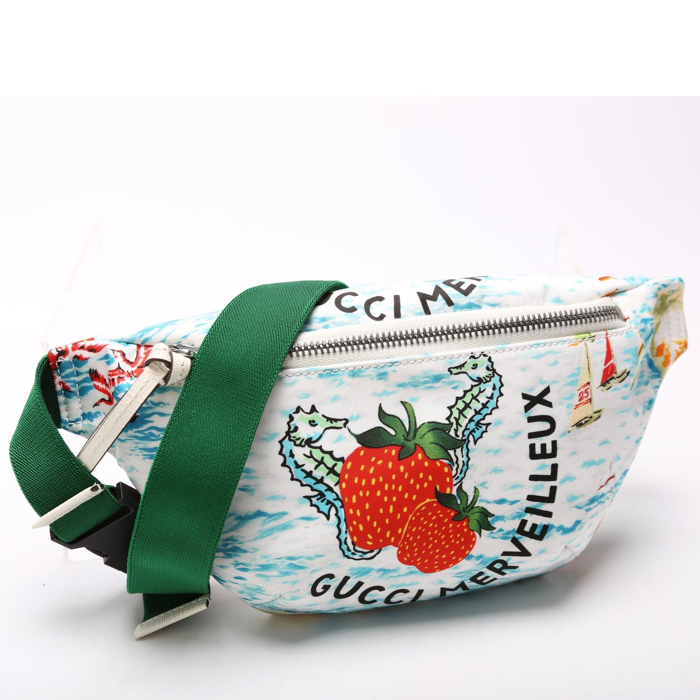 502095 GG Supreme Strawberry Belt Bag