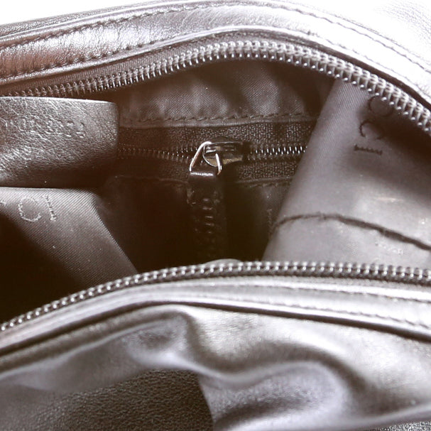 01 3874 Leather Chain Shoulder Bag