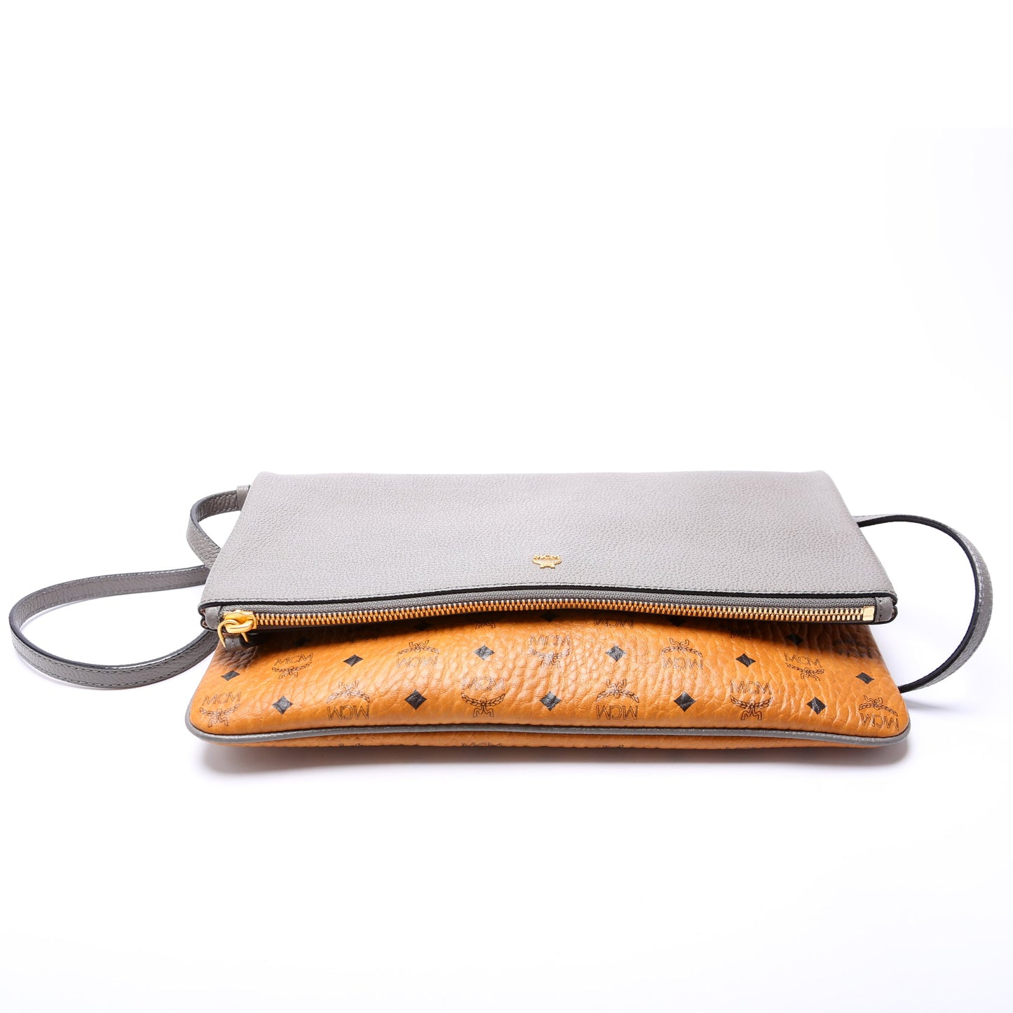 Corina Foldover Crossbody Visetos/Leather