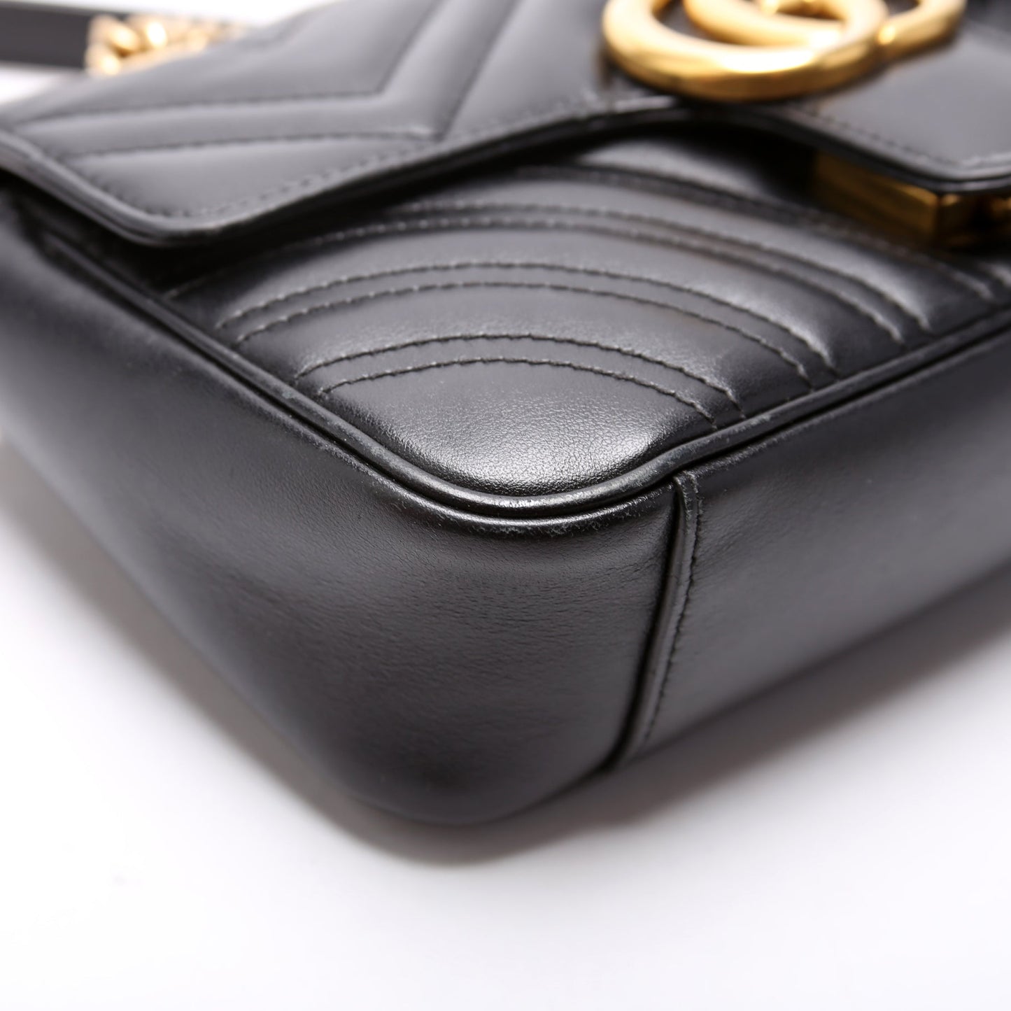 446744 Marmont Leather Shoulder Mini Flap