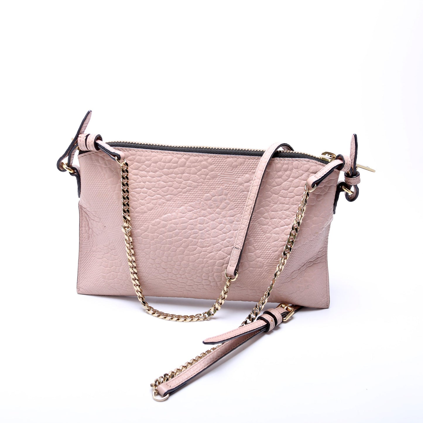 Peyton Leather Check Crossbody