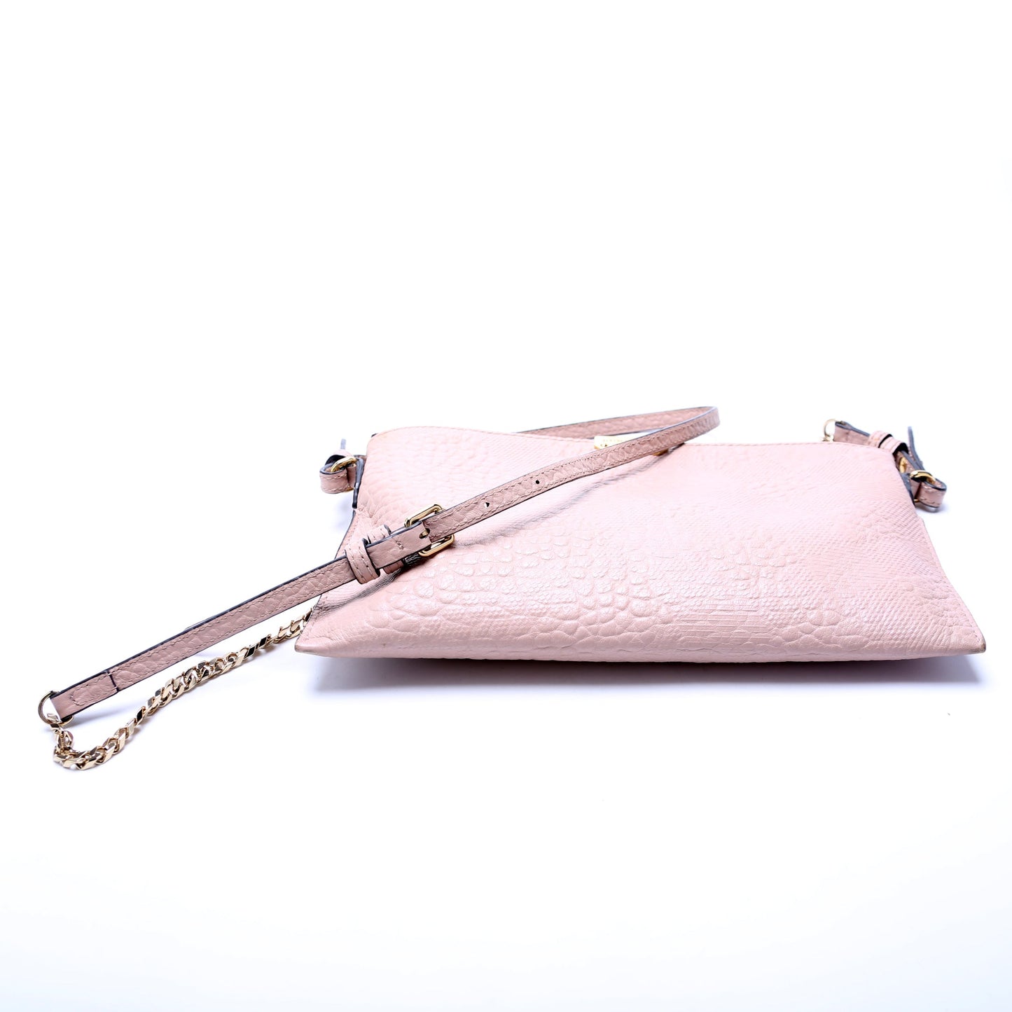 Peyton Leather Check Crossbody