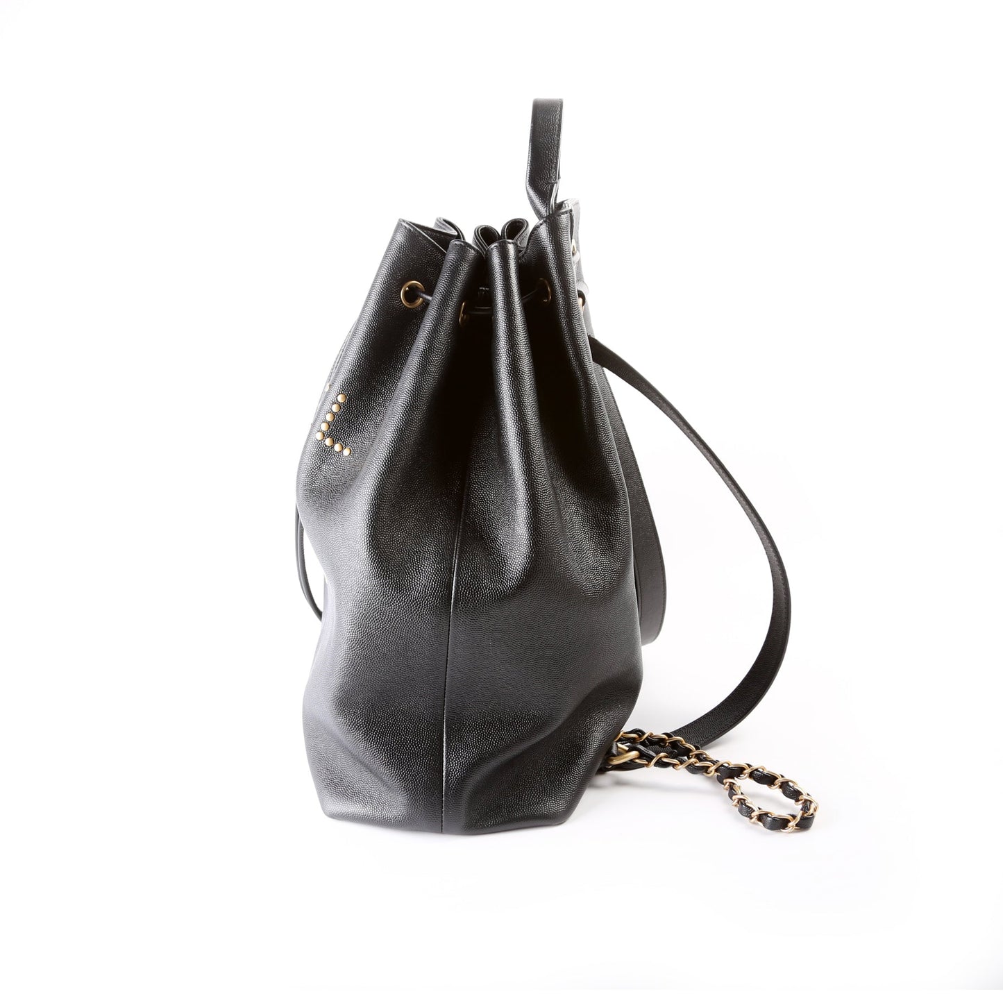 Deauville Studded Backpack Caviar 28M