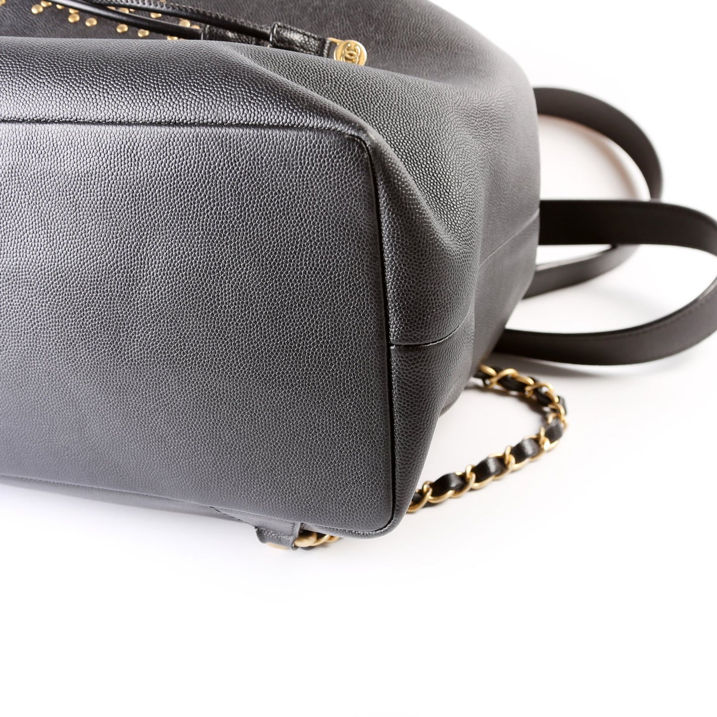 Deauville Studded Backpack Caviar 28M