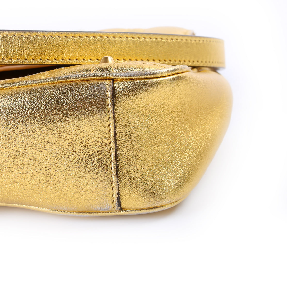 446744 Marmont Pearl Stud Leather Shoulder Mini Flap