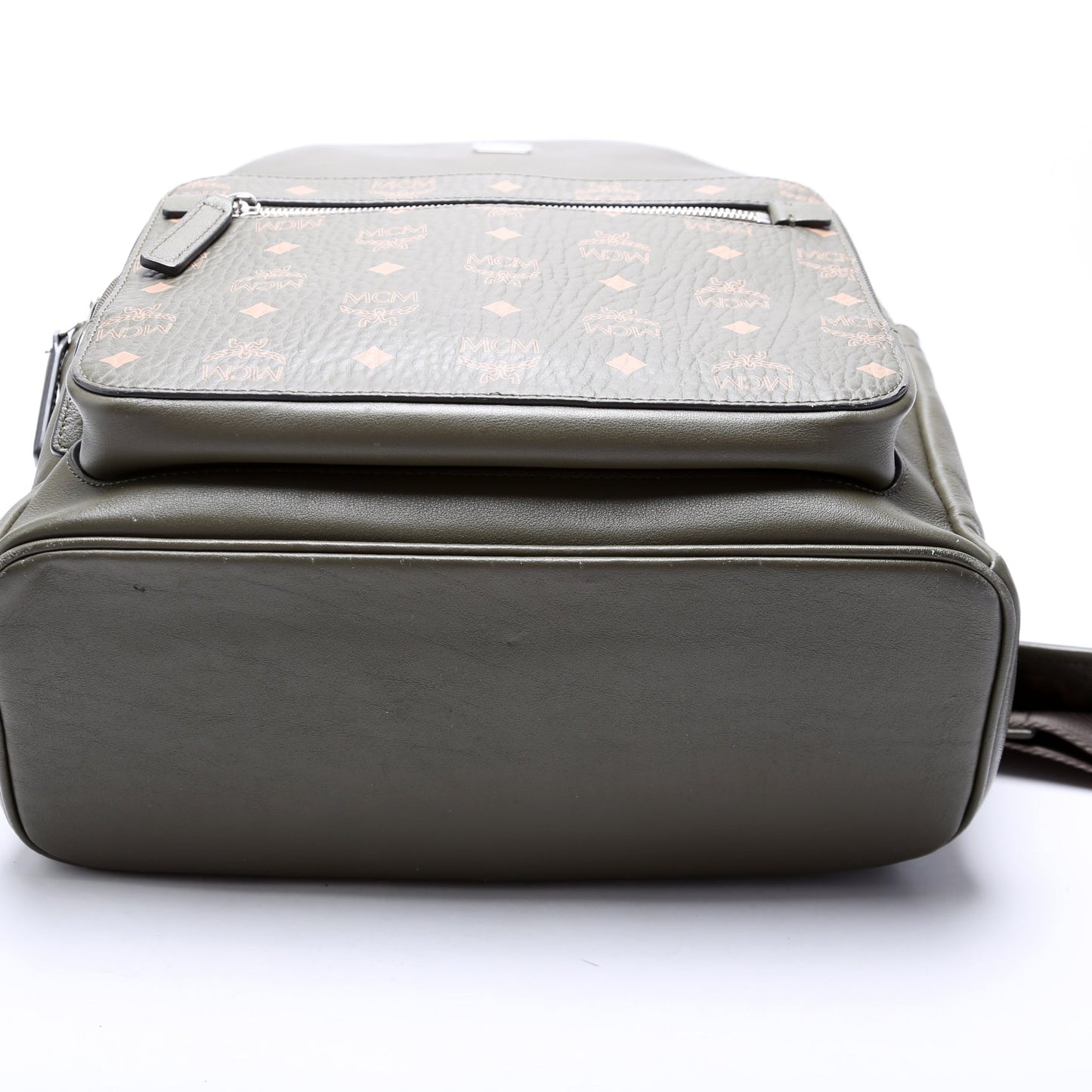 Visetos/Leather Medium Backpack