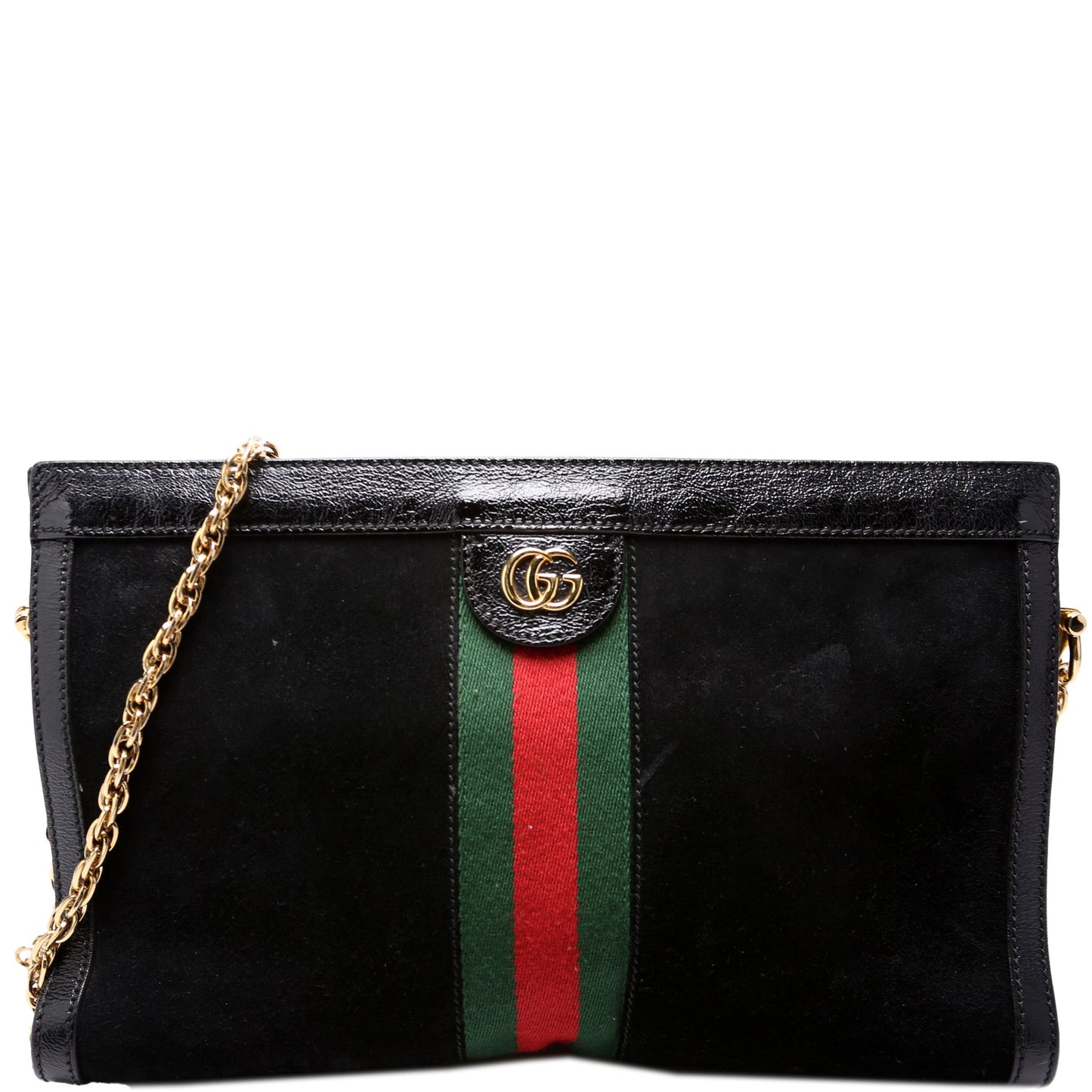 503876 Ophidia Suede Shoulder Web Medium