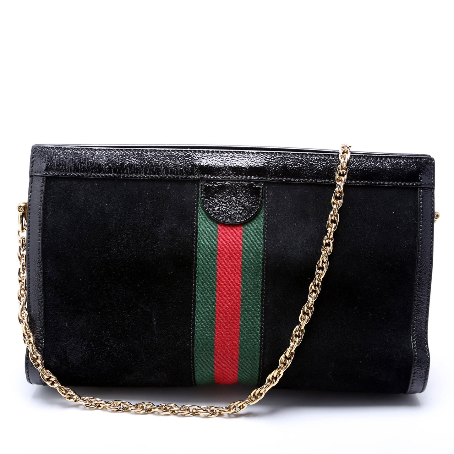 503876 Ophidia Suede Shoulder Web Medium