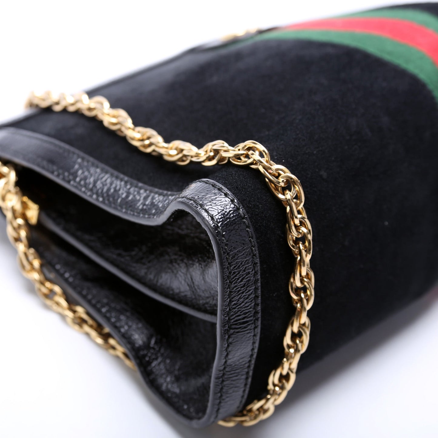 503876 Ophidia Suede Shoulder Web Medium