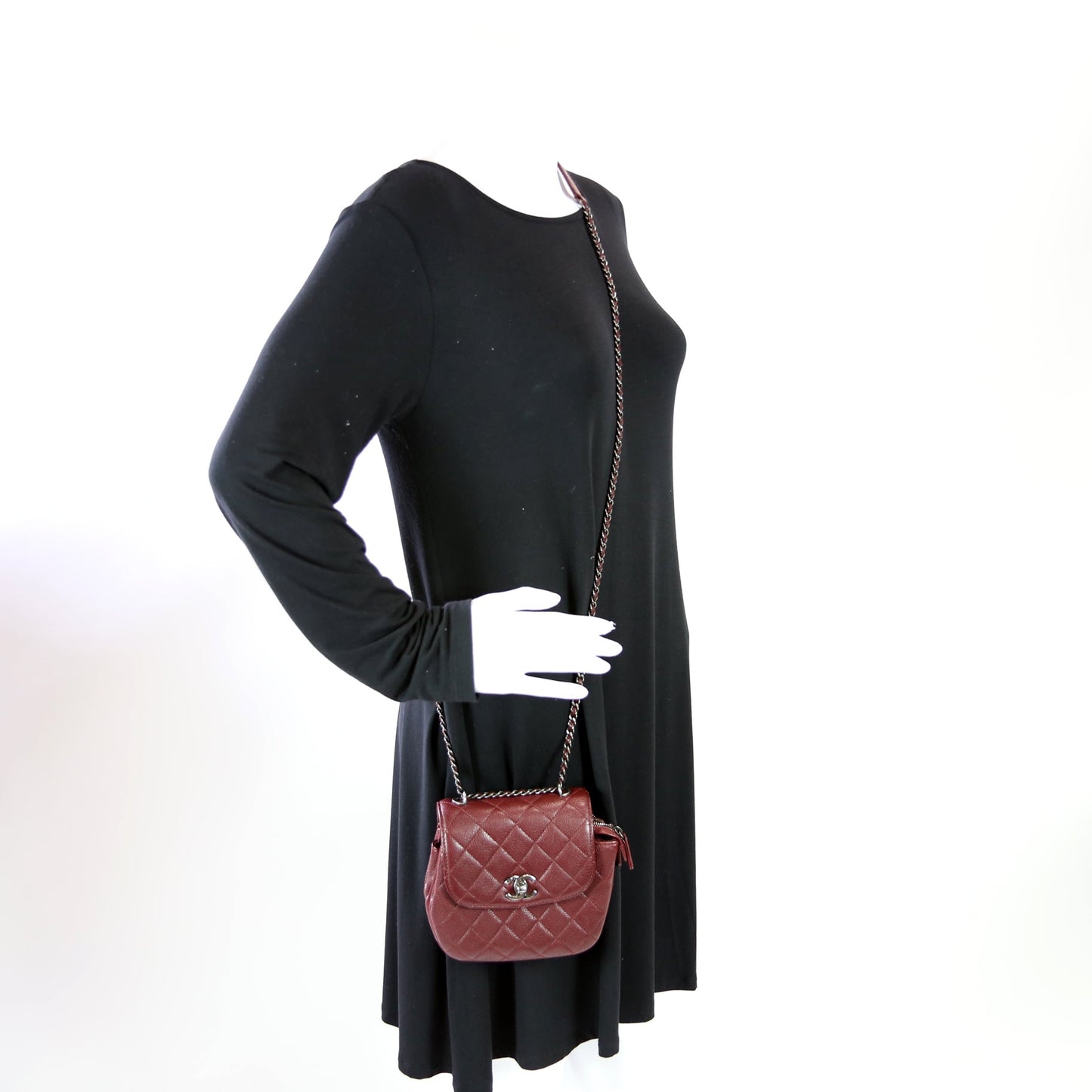 CC Waiter Flap Crossbody Bag Goatskin 21M