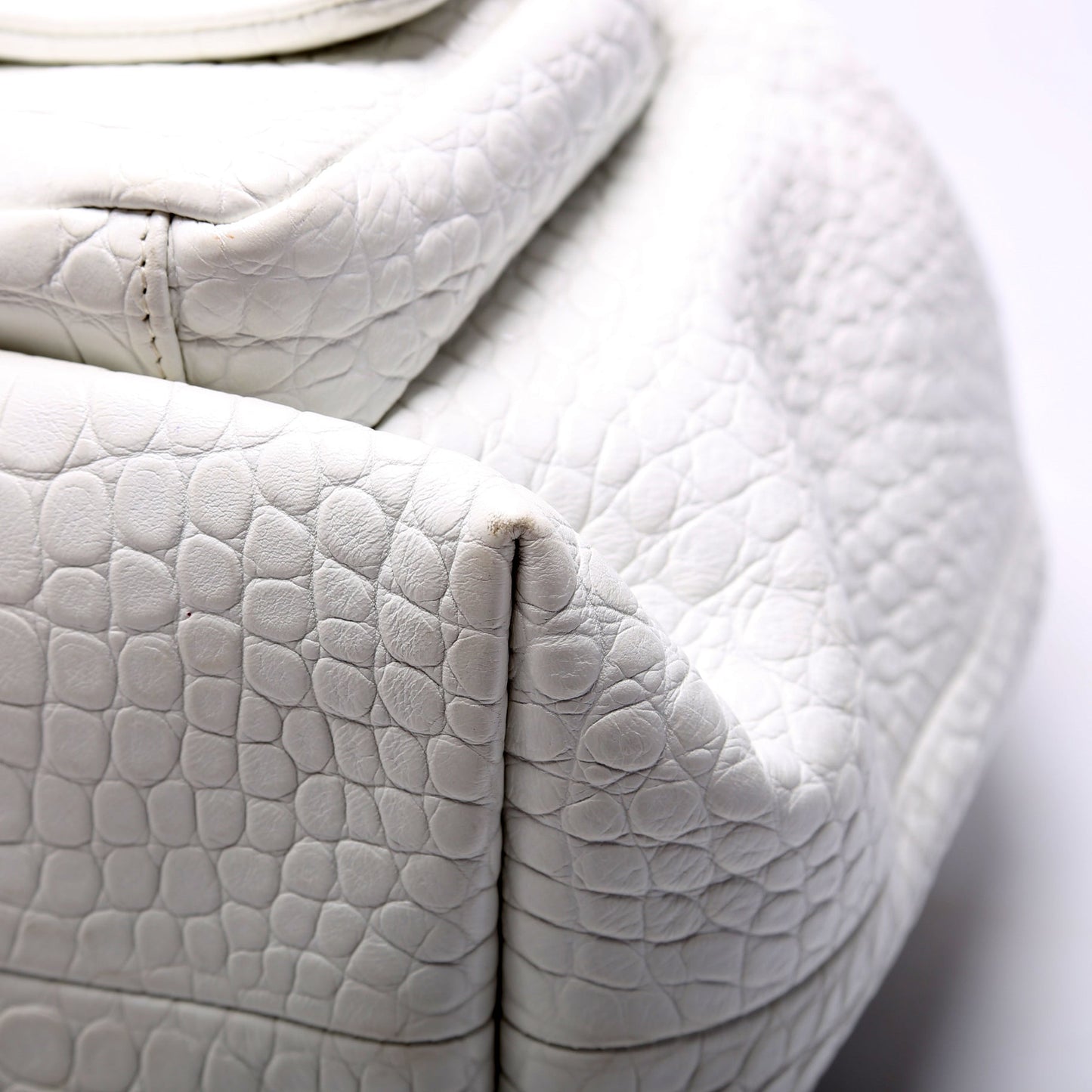 Drawstring Backpack Crocodile Embossed 28M