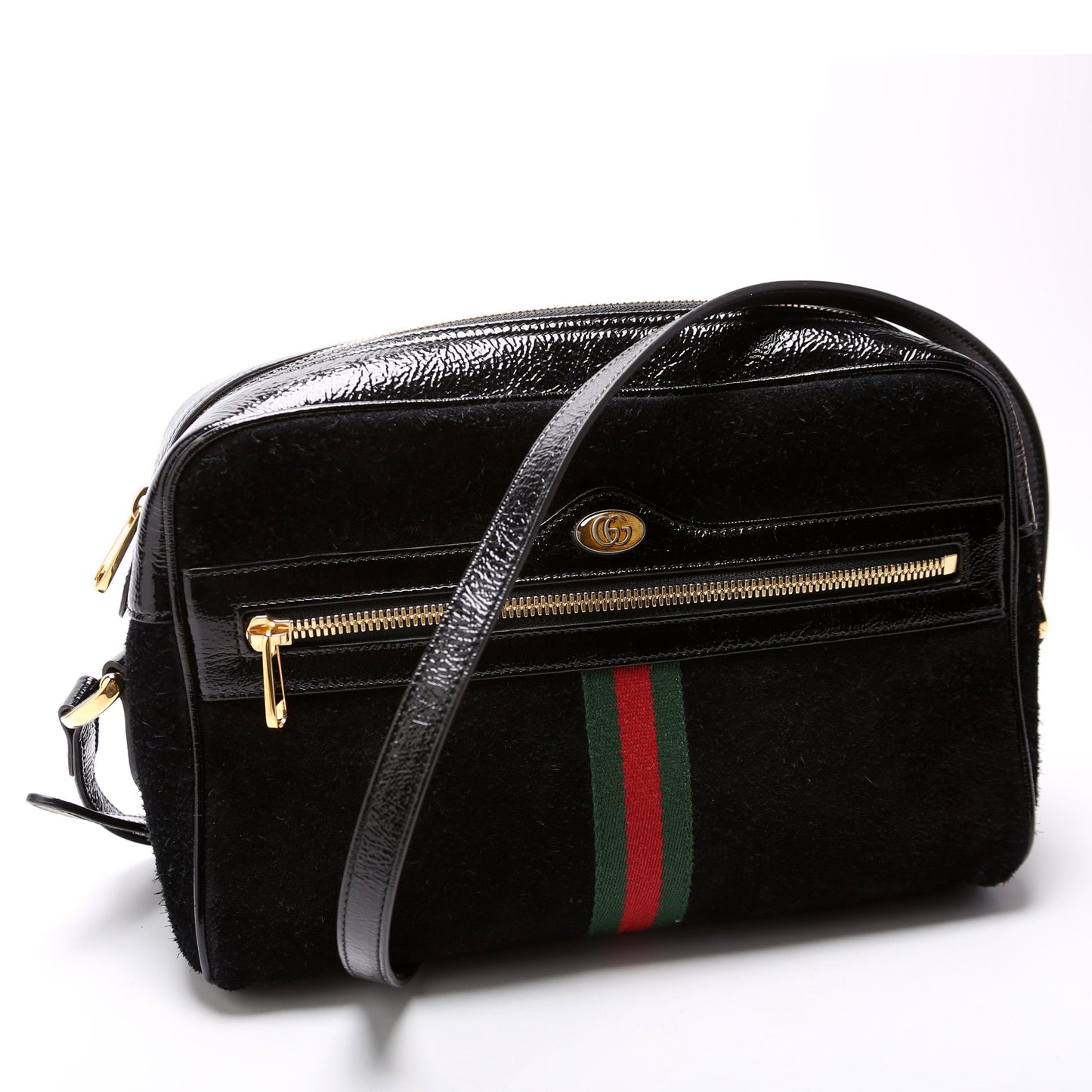 517080 Ophidia Suede Small Crossbody