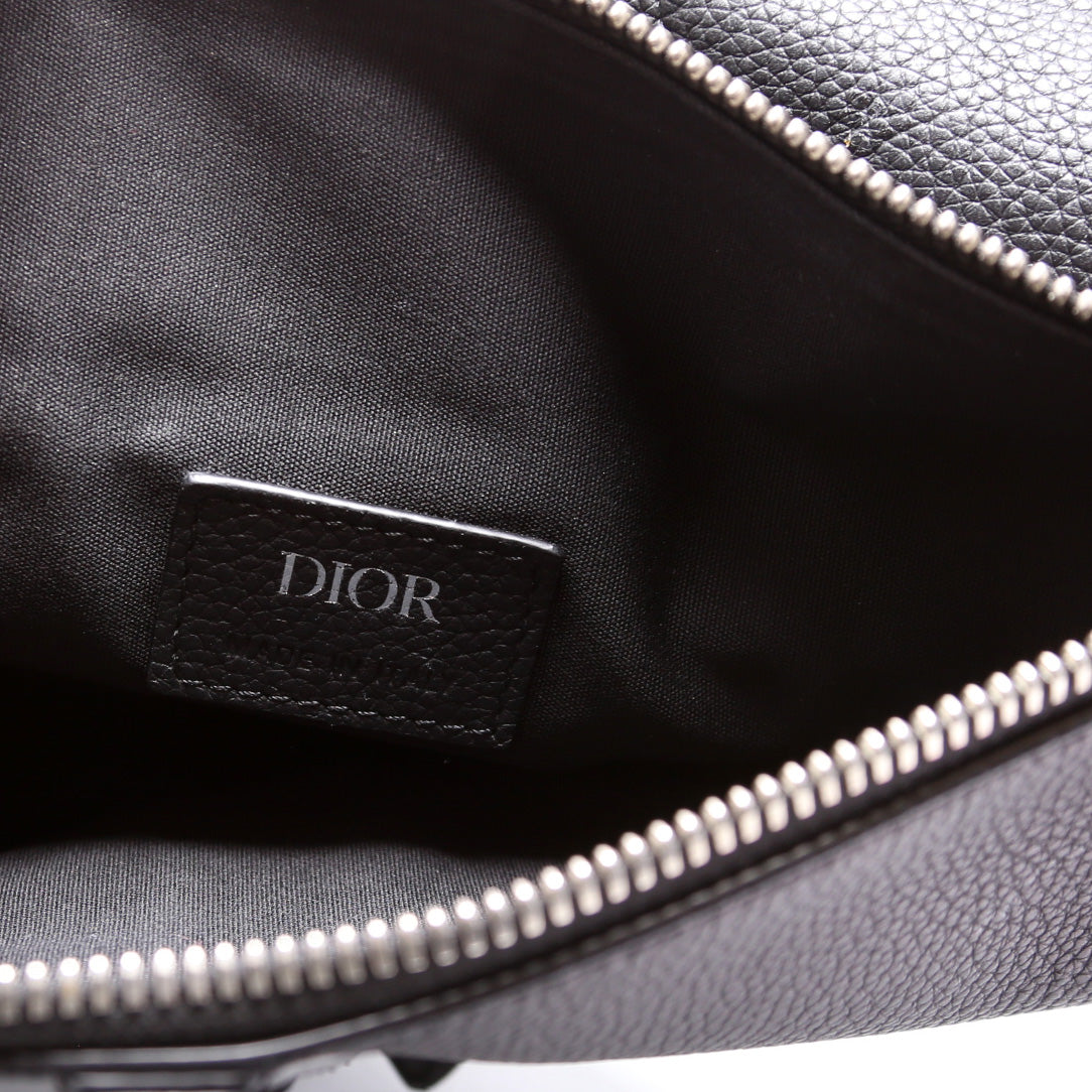 Saddle Crossbody Leather Black