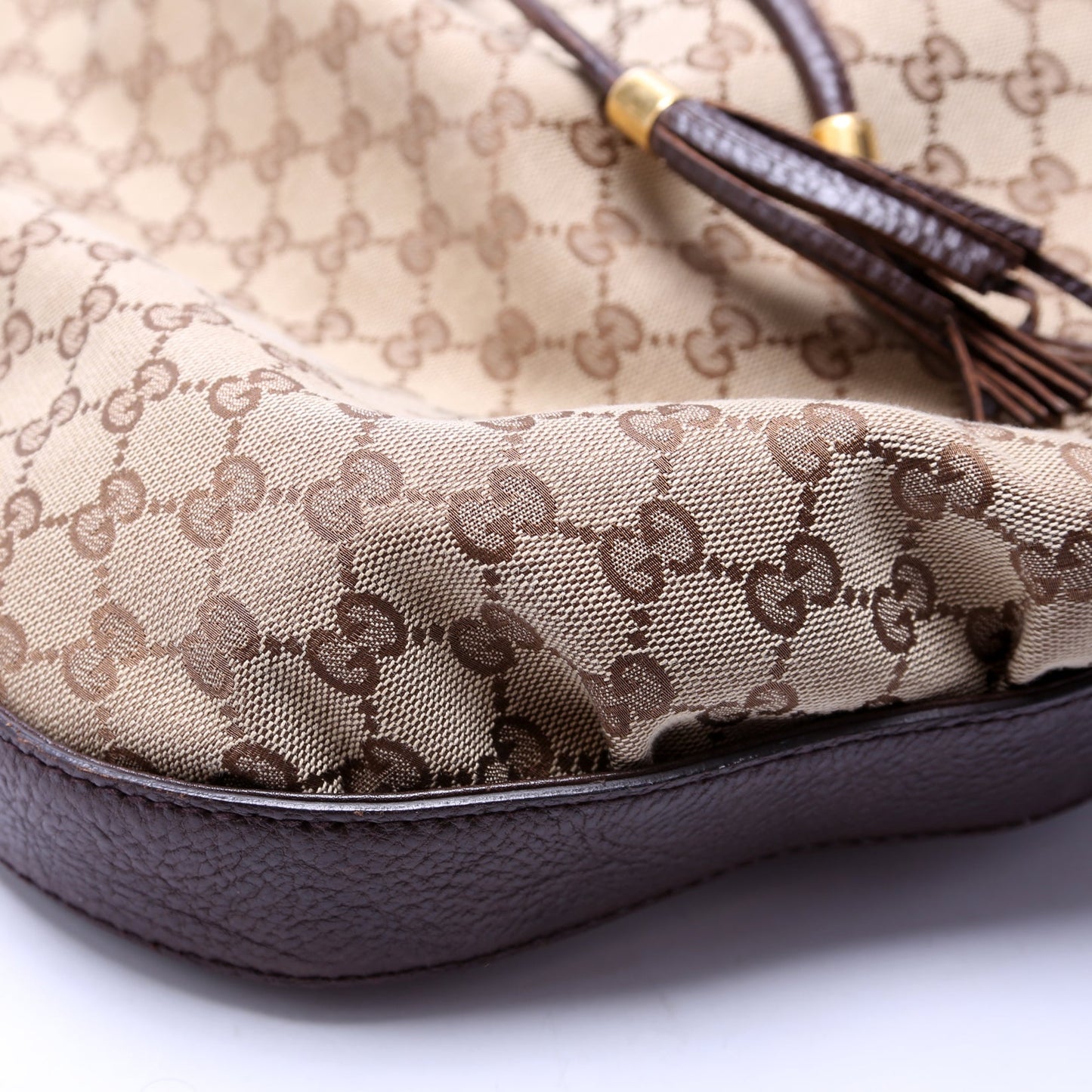 223951 GG Canvas Interlocking Icon Drawstring Hobo