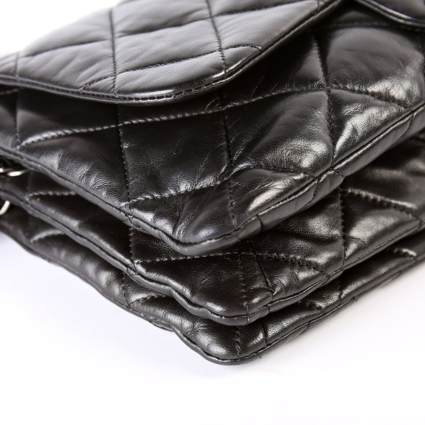 3 Accordion Flap Bag Lambskin 13M