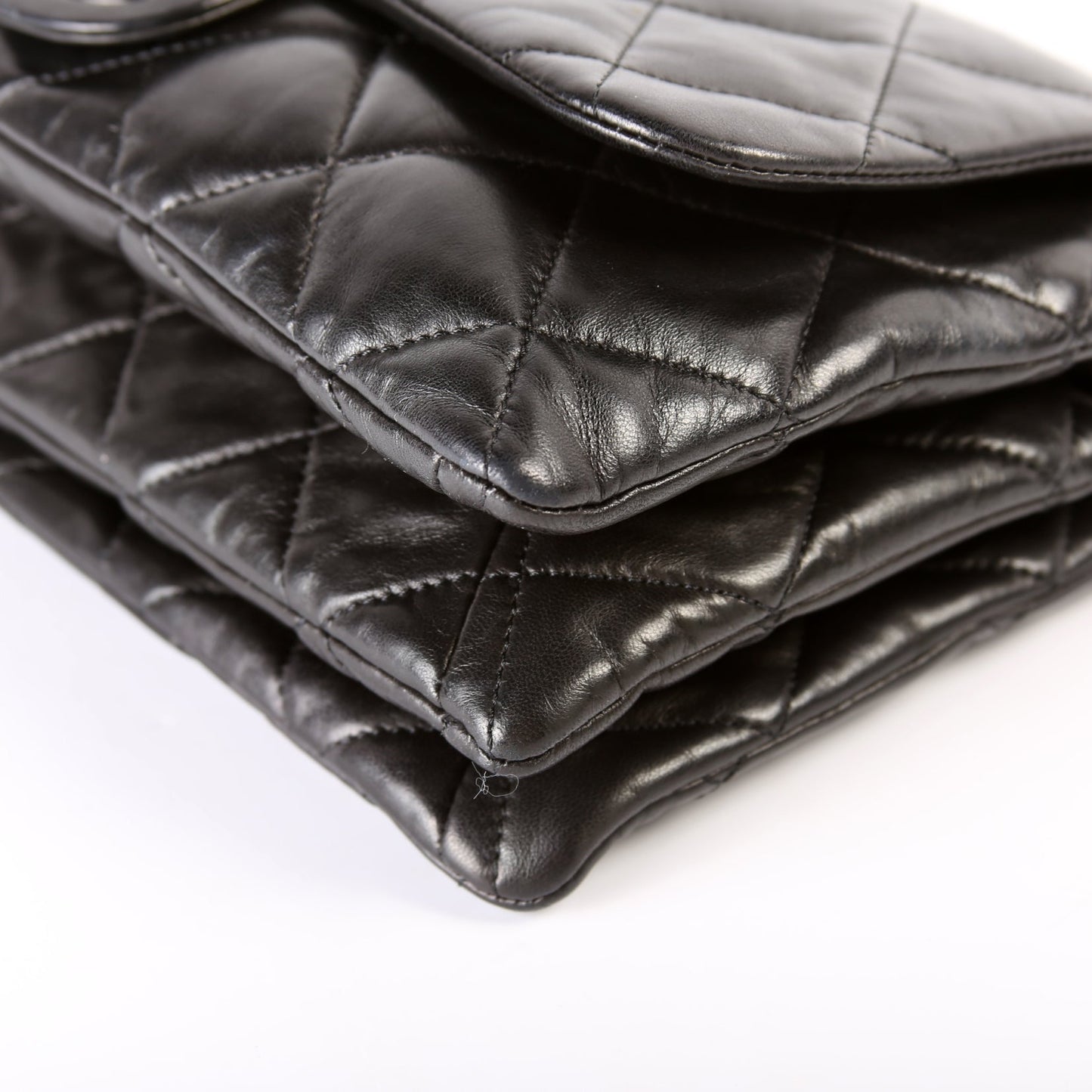 3 Accordion Flap Bag Lambskin 13M