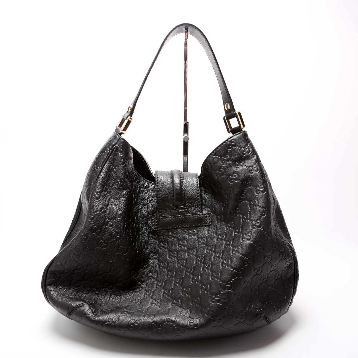 233604 GG Leather Large Hobo