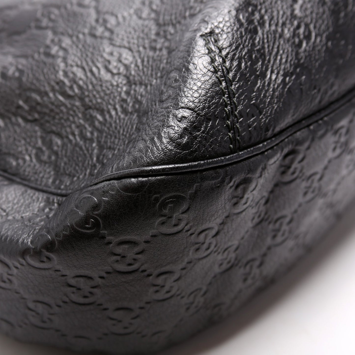 233604 GG Leather Large Hobo