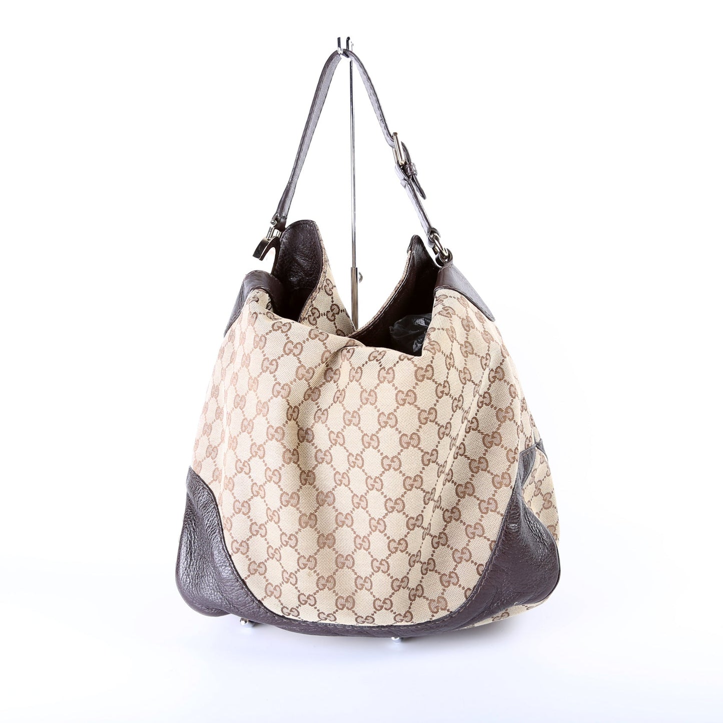 203506 GG Canvas Charlotte Medium Hobo
