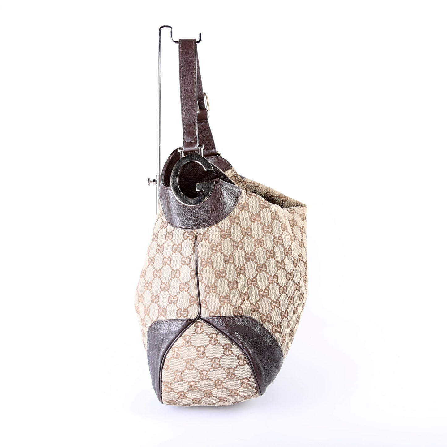 203506 GG Canvas Charlotte Medium Hobo