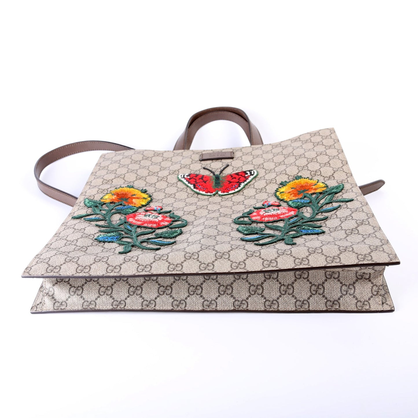 450950 Soft GG Supreme Embroidered Vertical Tote