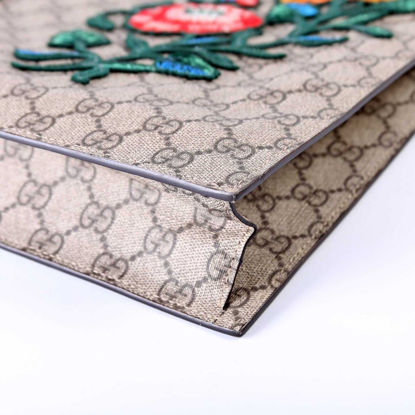 450950 Soft GG Supreme Embroidered Vertical Tote