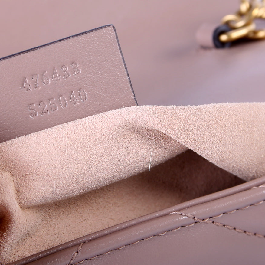 476433 Marmont Torchon Leather Super Mini Flap