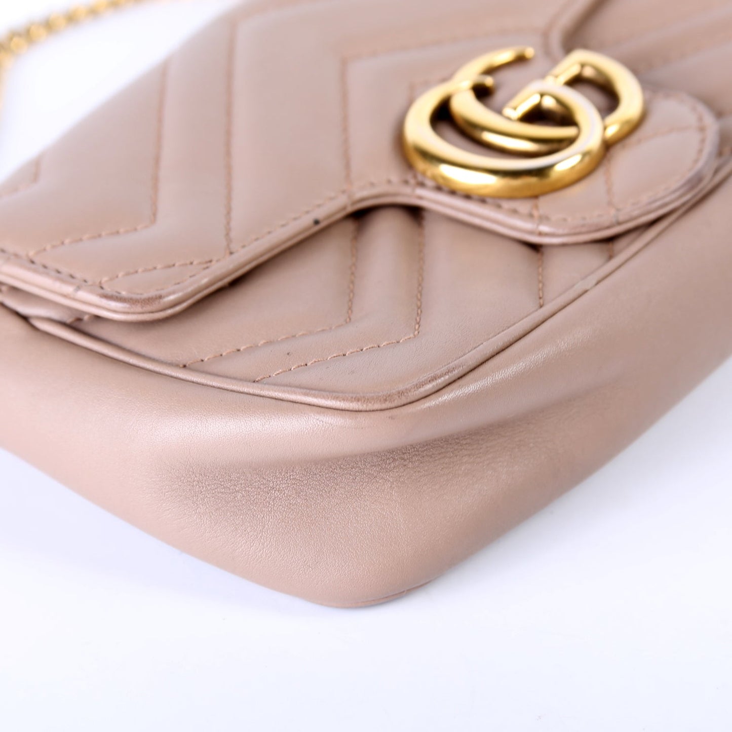 476433 Marmont Torchon Leather Super Mini Flap