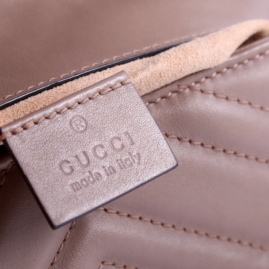 476433 Marmont Torchon Leather Super Mini Flap