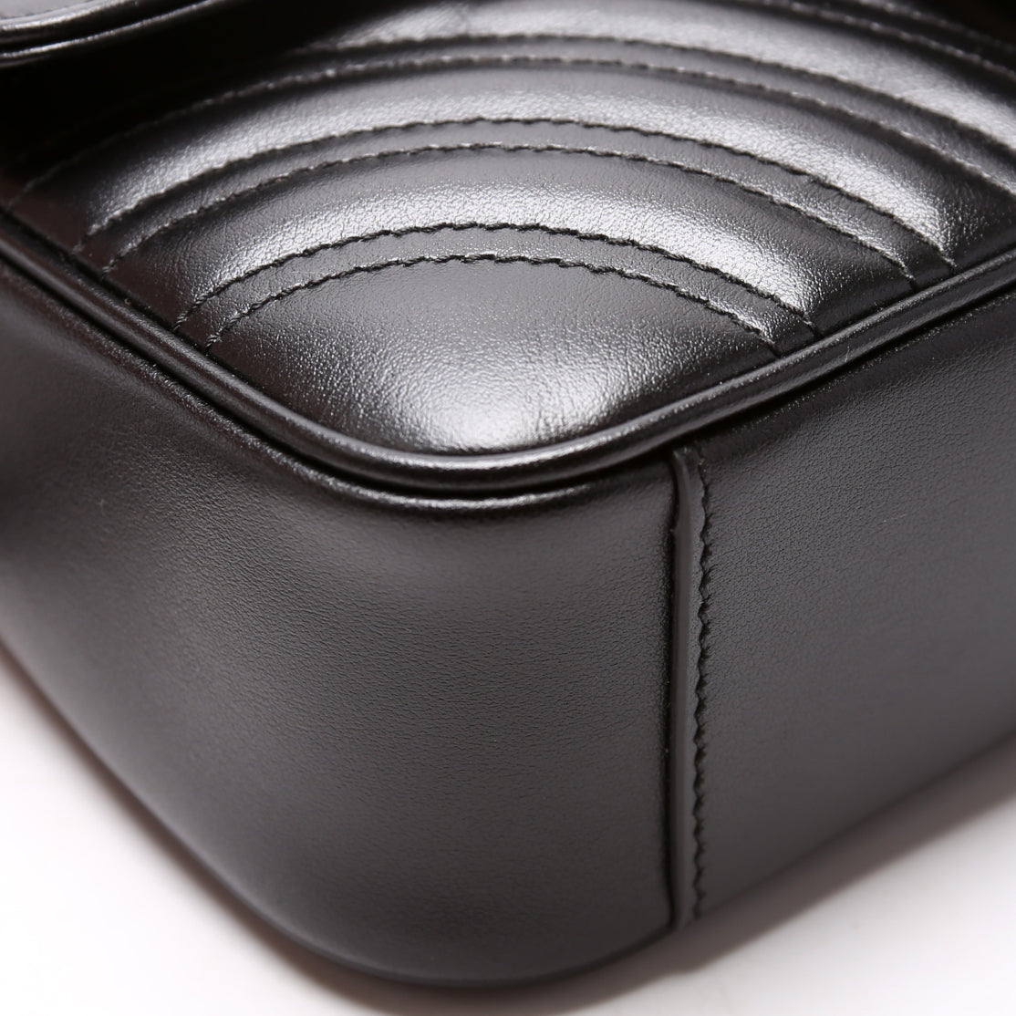 446744 Marmont Monochrome Leather Shoulder Mini Flap