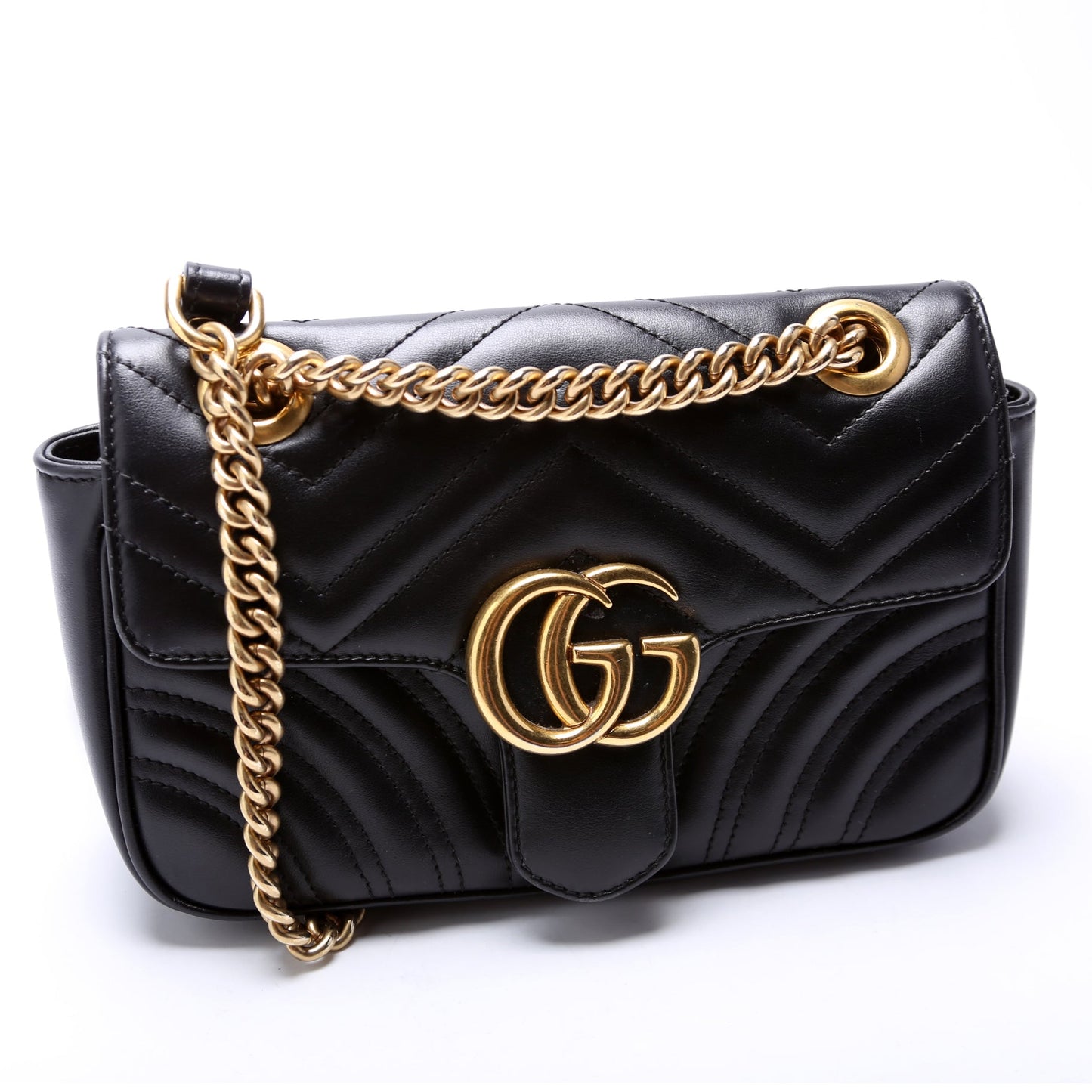 446744 Marmont Leather Shoulder Mini Flap