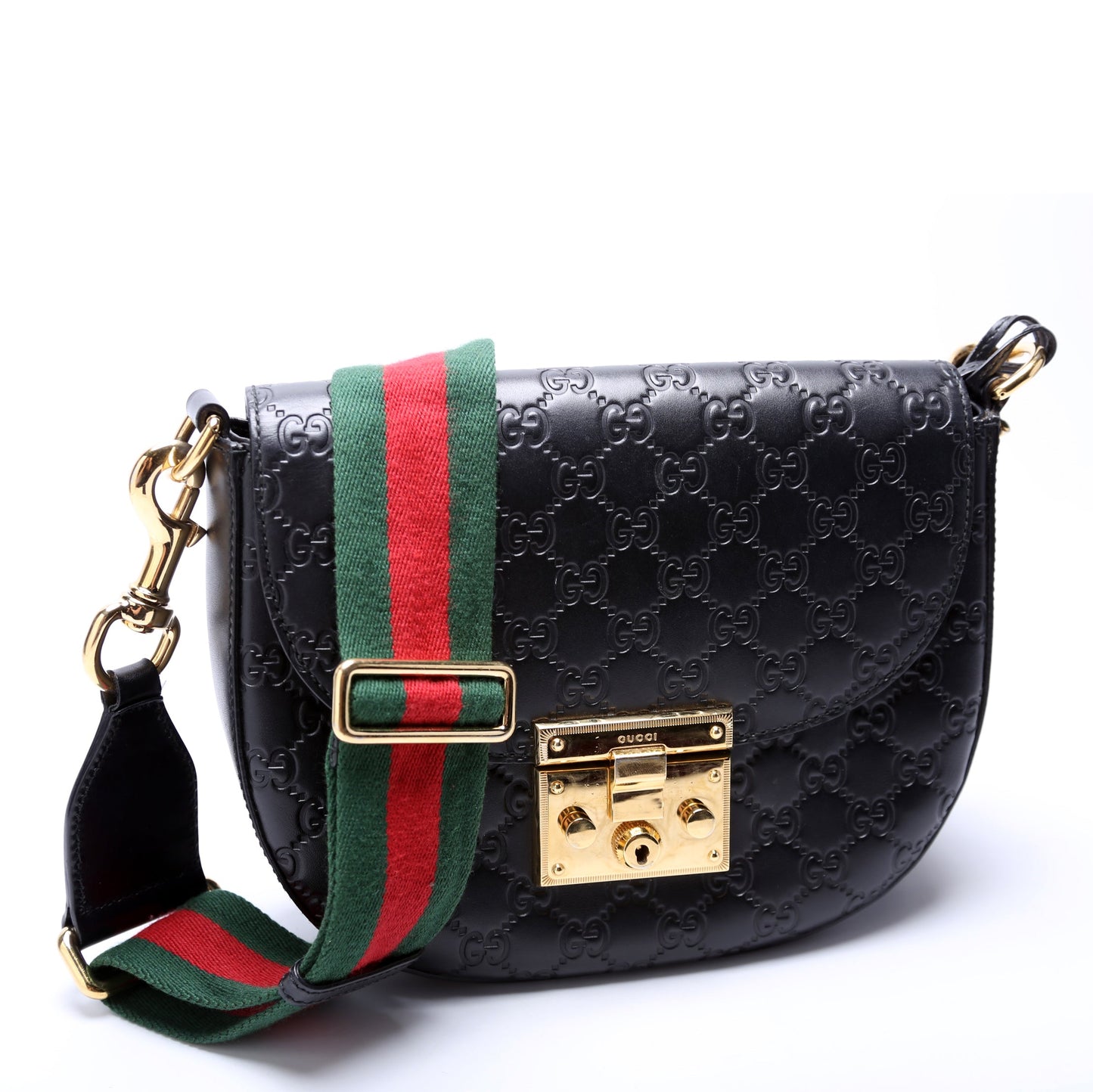453189 Padlock Guccissima Medium Messenger