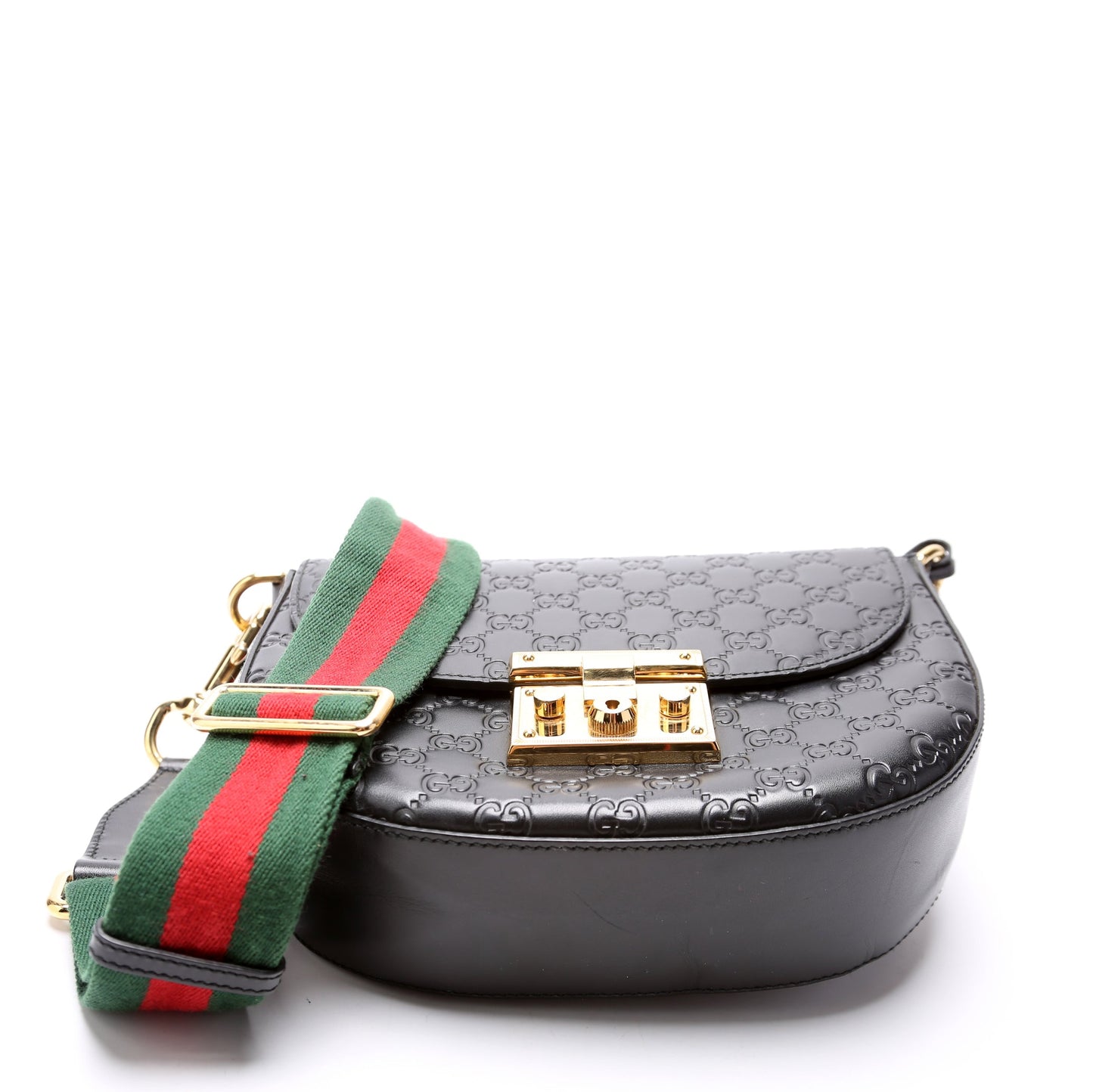 453189 Padlock Guccissima Medium Messenger