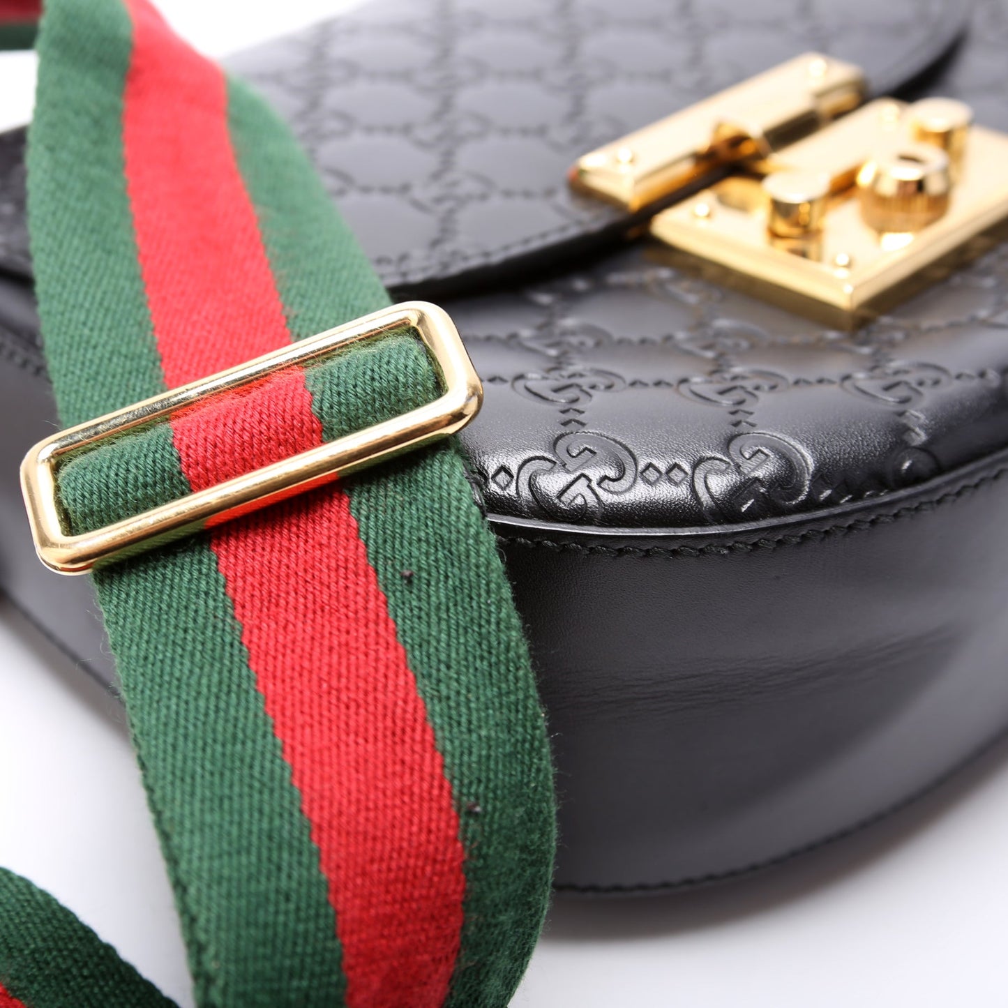 453189 Padlock Guccissima Medium Messenger