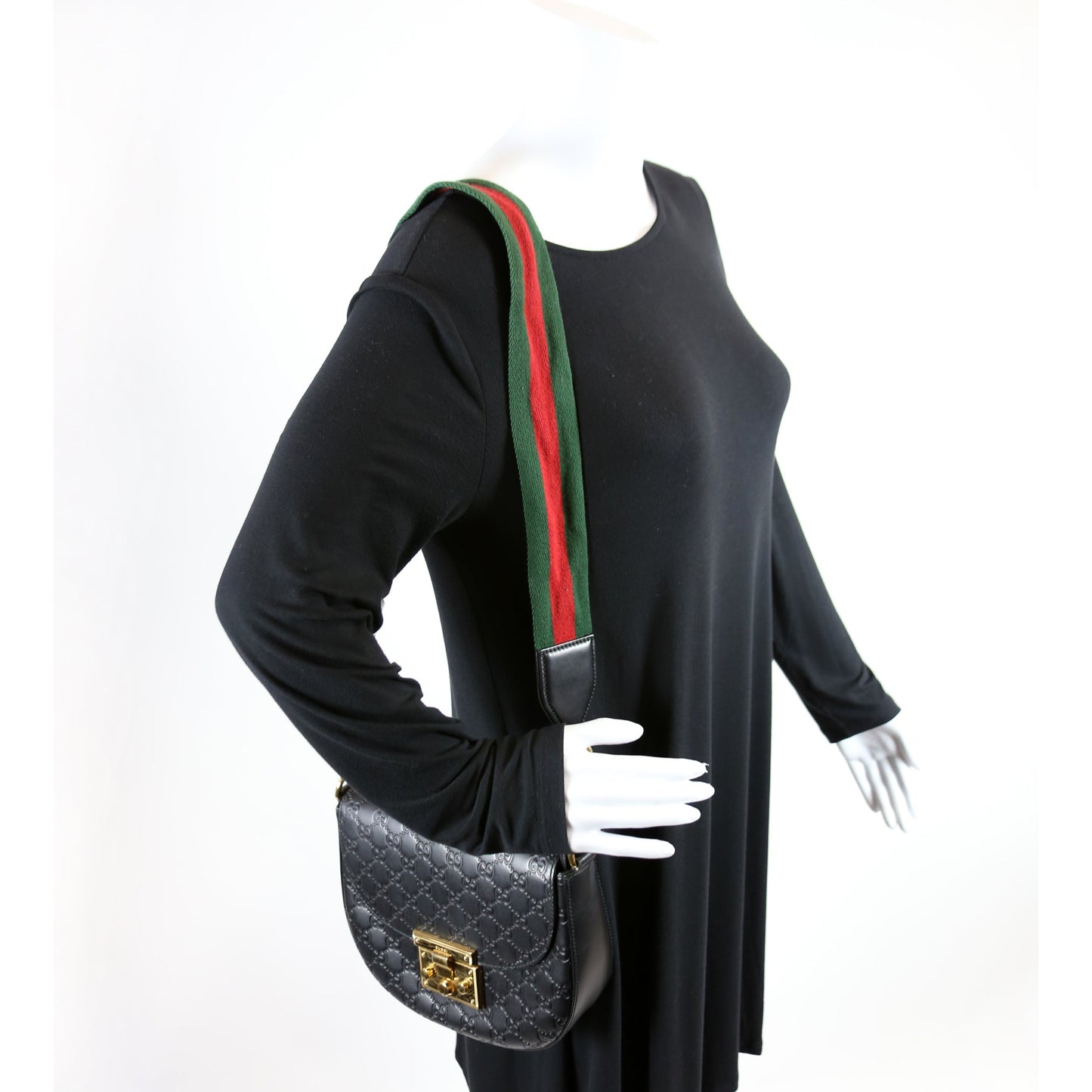 453189 Padlock Guccissima Medium Messenger