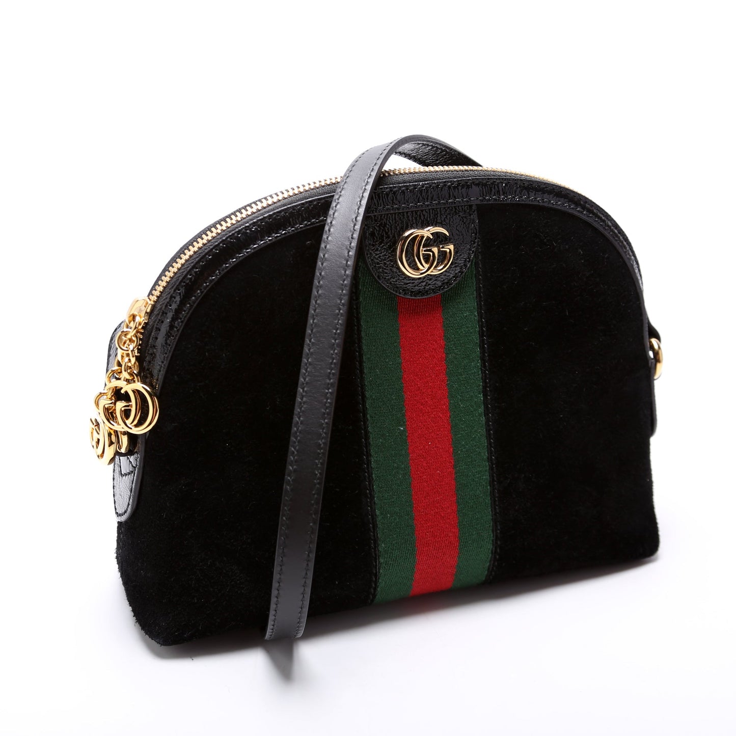 499621 Ophidia GG Suede Crossbody