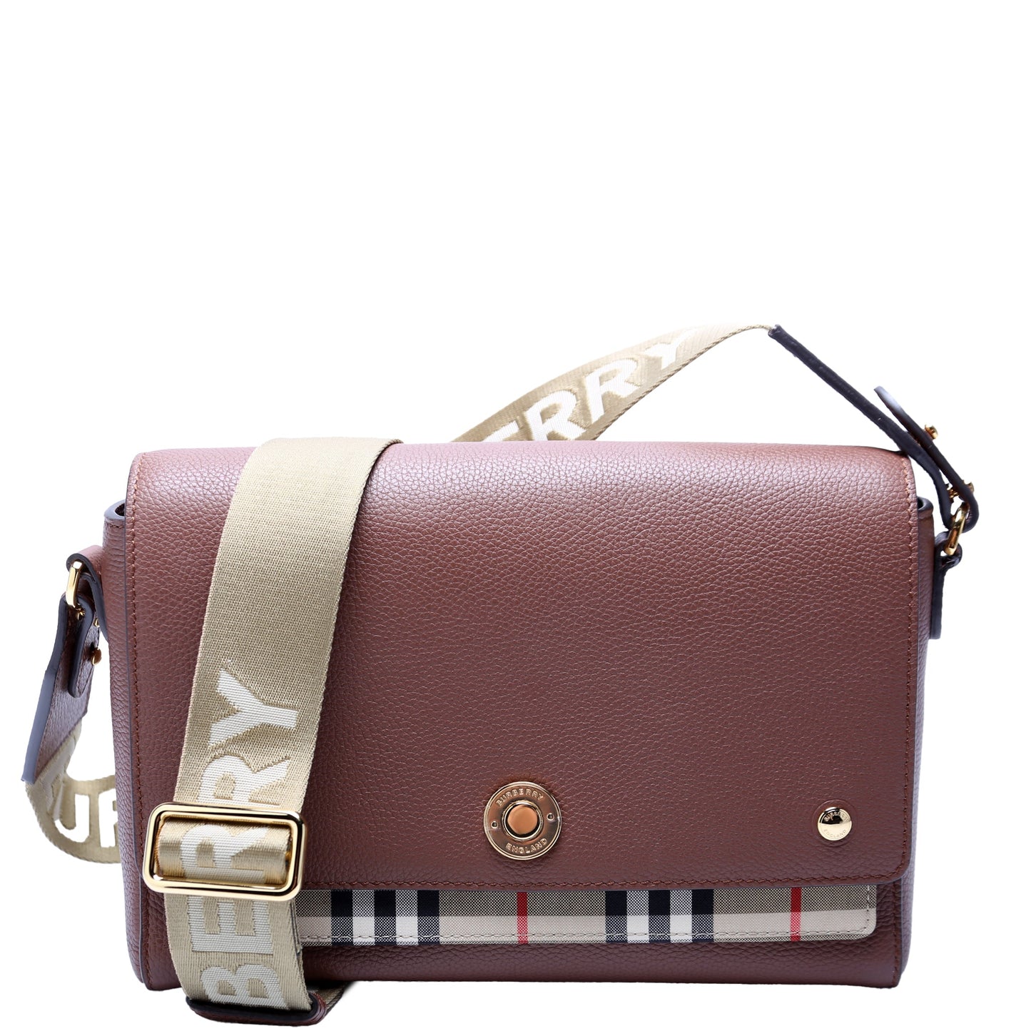 Note Crossbody Leather/Vintage Check