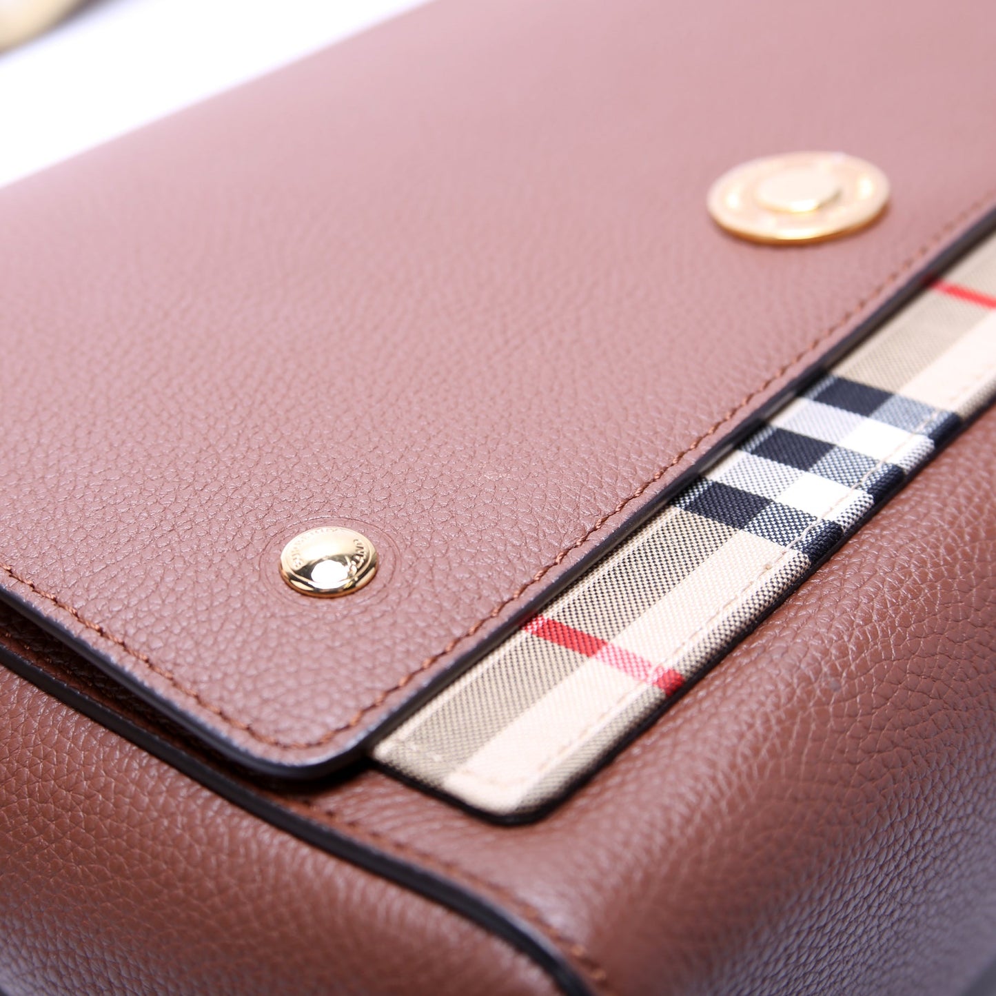 Note Crossbody Leather/Vintage Check